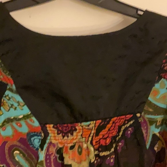 Fashion Bug sheer paisley tunic caftan plus size 1X - Picture 8 of 13